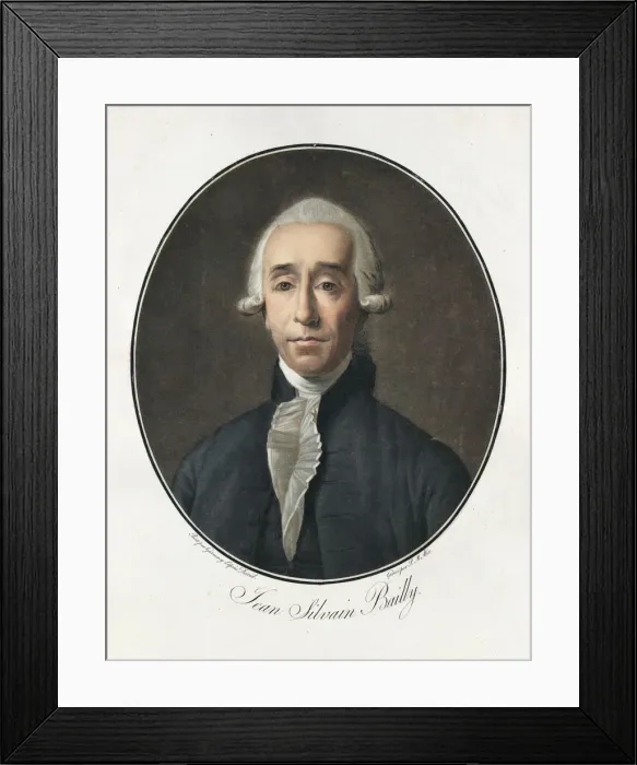 Framed Print : Portrait of Jean Sylvain Bailly (1736-1793), 1790s Framed Print : Portrait of Jean Sylvain Bailly (1736-1793), 1790s