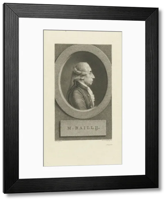 Framed Print : Portrait of Jean Sylvain Bailly (1736-1793), 1790s Framed Print : Portrait of Jean Sylvain Bailly (1736-1793), 1790s