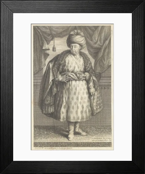 Framed Print : Portrait of Jean-Baptiste Tavernier (1605-1689), 1679 Framed Print : Portrait of Jean-Baptiste Tavernier (1605-1689), 1679