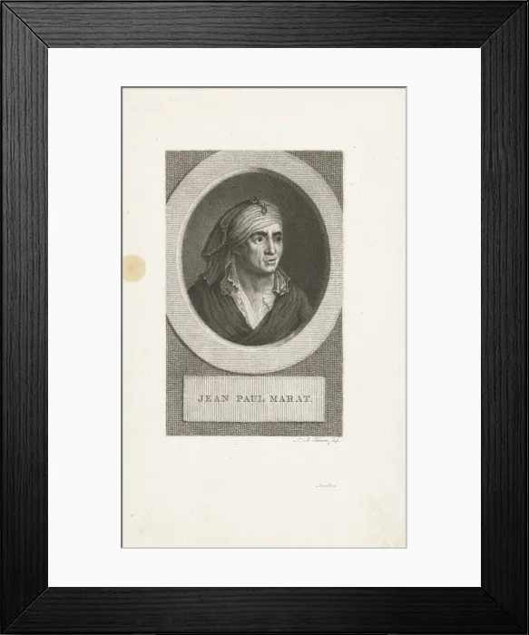 Framed Print : Portrait of Jean-Paul Marat (1743-1793), 1790s Framed Print : Portrait of Jean-Paul Marat (1743-1793), 1790s