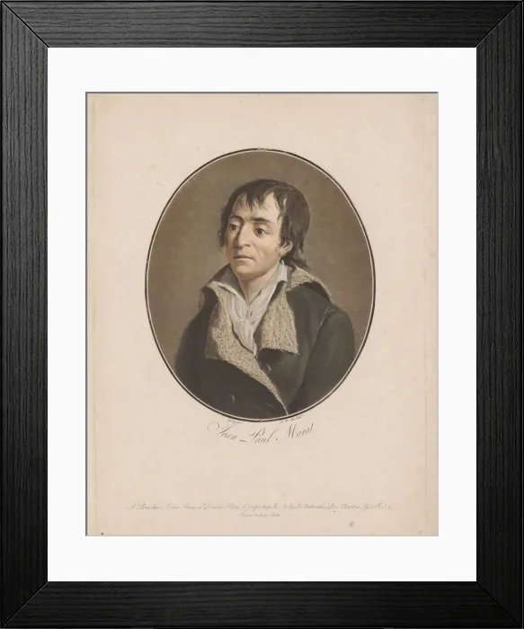 Framed Print : Portrait of Jean-Paul Marat (1743-1793), 1793-1794 Framed Print : Portrait of Jean-Paul Marat (1743-1793), 1793-1794