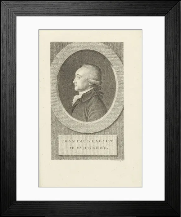 Framed Print : Portrait of Jean-Paul Rabaut Saint-Etienne (1743-1793), 1790s Framed Print : Portrait of Jean-Paul Rabaut Saint-Etienne (1743-1793), 1790s