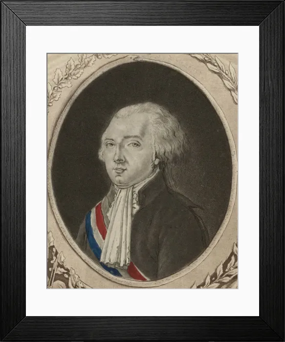 Framed Print : Portrait of Jerome Petion de Villeneuve (1756-1794), Early 1780s Framed Print : Portrait of Jerome Petion de Villeneuve (1756-1794), Early 1780s