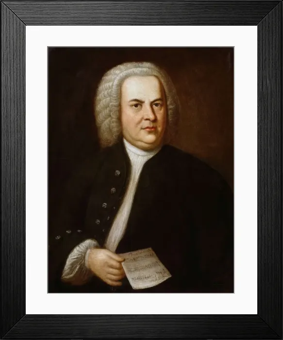 Framed Print : Portrait of Johann Sebastian Bach