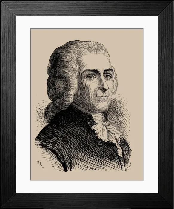 Framed Print : Portrait of Joseph-Ignace Guillotin (1738-1814), 1889 Framed Print : Portrait of Joseph-Ignace Guillotin (1738-1814), 1889