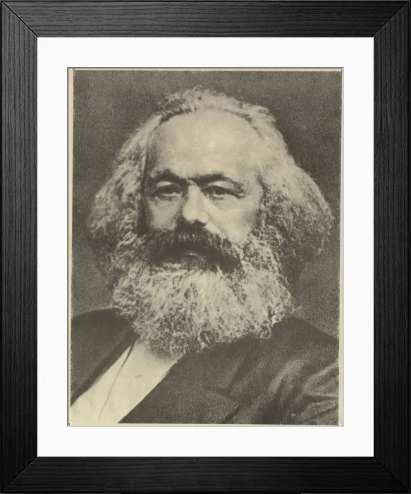 Framed Print : Portrait of Karl Marx (1818-1883) Framed Print : Portrait of Karl Marx (1818-1883)
