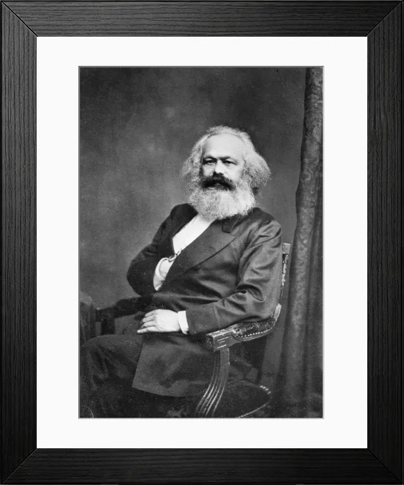 Framed Print : Portrait of Karl Marx (1818-1883), before 1875 Framed Print : Portrait of Karl Marx (1818-1883), before 1875