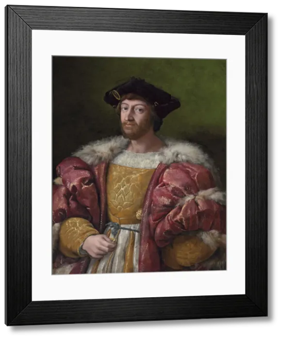 Framed Print : Portrait of Lorenzo II de Medici, Duke of Urbino (1492-1519), ca 1518 Framed Print : Portrait of Lorenzo II de Medici, Duke of Urbino (1492-1519), ca 1518