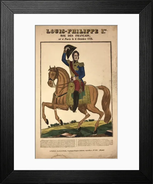 Framed Print : Portrait of Louis Philippe I (1773-1850), King of the French, ca 1834 Framed Print : Portrait of Louis Philippe I (1773-1850), King of the French, ca 1834