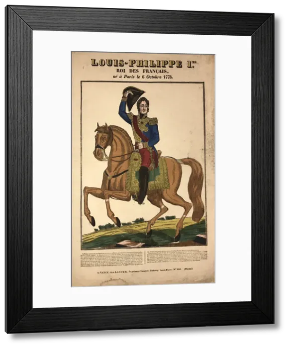 Framed Print : Portrait of Louis Philippe I (1773-1850), King of the French, ca 1834 Framed Print : Portrait of Louis Philippe I (1773-1850), King of the French, ca 1834