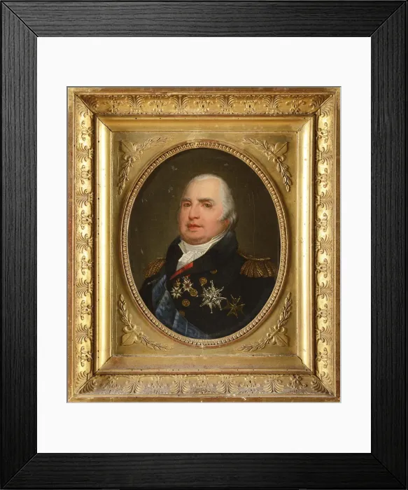Framed Print : Portrait of Louis XVIII (1755-1824), 1810s Framed Print : Portrait of Louis XVIII (1755-1824), 1810s
