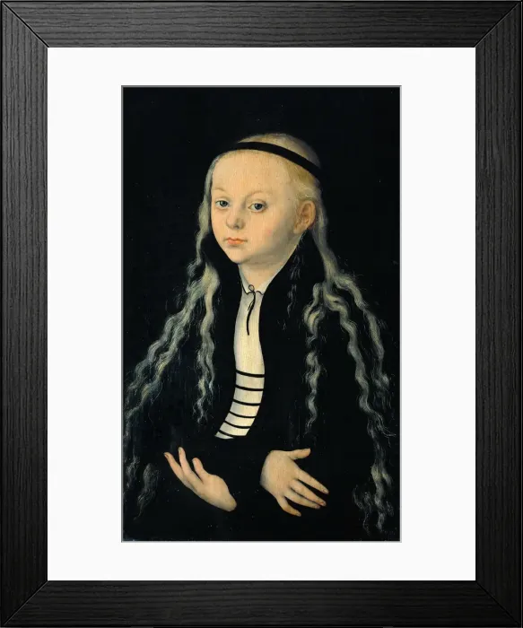 Framed Print : Portrait of Magdalena Luther (1529-1542), c. 1540 Framed Print : Portrait of Magdalena Luther (1529-1542), c. 1540