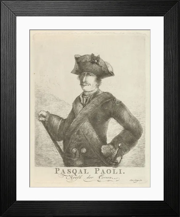 Framed Print : Portrait of Pasquale Paoli (1725-1807), ca 1770 Framed Print : Portrait of Pasquale Paoli (1725-1807), ca 1770