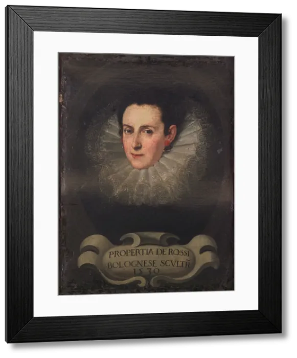 Framed Print : Portrait of Properzia de Rossi (c. 1490-1530), Early 17th cen Framed Print : Portrait of Properzia de Rossi (c. 1490-1530), Early 17th cen