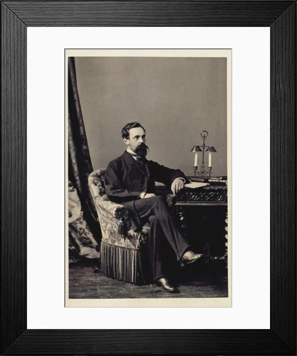 Framed Print : Portrait of Sergei Mikhailovich Tretyakov (1834-1892), Early 1860s Framed Print : Portrait of Sergei Mikhailovich Tretyakov (1834-1892), Early 1860s