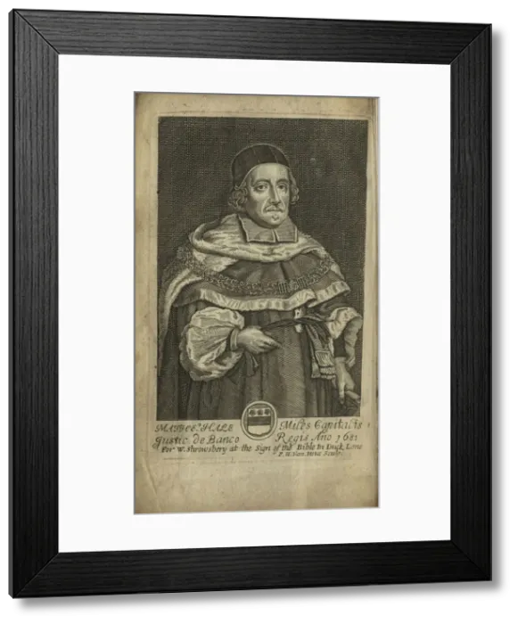 Framed Print : Portrait of Sir Matthew Hale (1609-1676), 1682 Framed Print : Portrait of Sir Matthew Hale (1609-1676), 1682