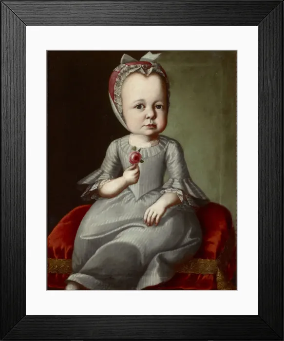 Framed Print : Portrait of Sophia Elizabeth von Brukenthal (1749-1753), c. 1790 Framed Print : Portrait of Sophia Elizabeth von Brukenthal (1749-1753), c. 1790