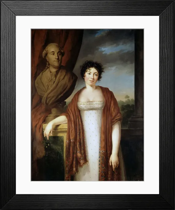 Framed Print : Portrait of the author Baronne Anne Louise Germaine de Stael (1766-1817)