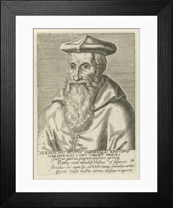 Framed Print : Portrait of the cardinal Stanislaus Hosius (1504-1579), 1570s Framed Print : Portrait of the cardinal Stanislaus Hosius (1504-1579), 1570s
