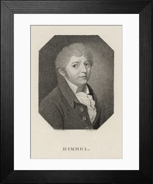 Framed Print : Portrait of the composer and pianist Friedrich Heinrich Himmel (1765-1814), 1815 Framed Print : Portrait of the composer and pianist Friedrich Heinrich Himmel (1765-1814), 1815