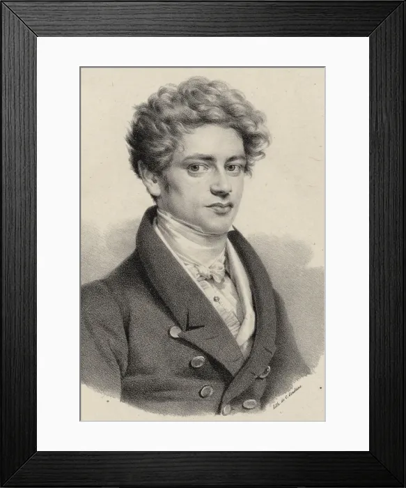 Framed Print : Portrait of the composer and pianist Henri Herz (1803-1888), 1830 Framed Print : Portrait of the composer and pianist Henri Herz (1803-1888), 1830