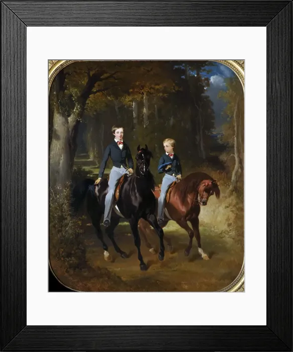Framed Print : Prince Philippe of Orleans (1838-1894), Comte de Paris and his Brother, Robert d Orleans Framed Print : Prince Philippe of Orleans (1838-1894), Comte de Paris and his Brother, Robert d Orleans
