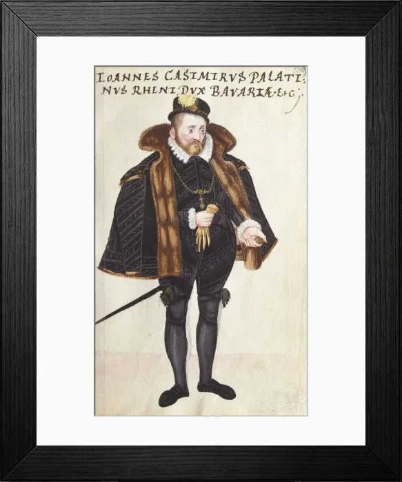 Framed Print : Prince John Casimir of the Palatinate-Simmern (1543-1592) From Thesaurus picturarum, 1564-1606 Framed Print : Prince John Casimir of the Palatinate-Simmern (1543-1592) From Thesaurus picturarum, 1564-1606