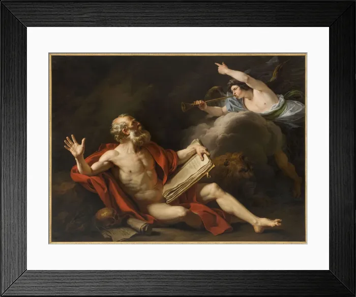 Framed Print : Saint Jerome Hearing the Trumpet of the Last Judgment, 1777 Framed Print : Saint Jerome Hearing the Trumpet of the Last Judgment, 1777