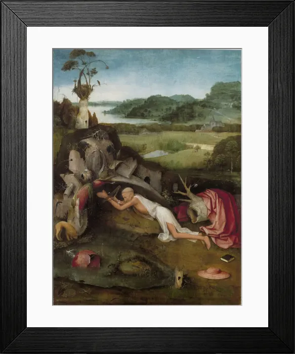 Framed Print : Saint Jerome in the Wilderness, c. 1490 Framed Print : Saint Jerome in the Wilderness, c. 1490