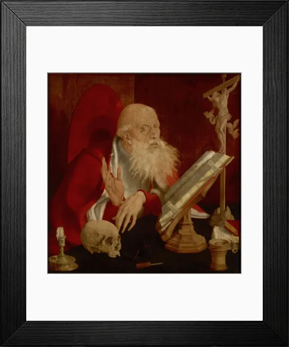 Framed Print : Saint Jerome in his Cell, ca 1545 Framed Print : Saint Jerome in his Cell, ca 1545