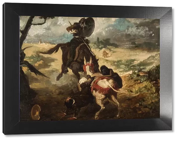Scene from Don Quijote de la Mancha by M. de Cervantes, 1868-1870