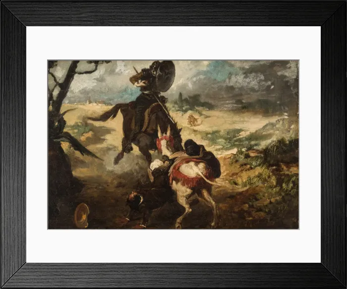 Framed Print : Scene from Don Quijote de la Mancha by M. de Cervantes, 1868-1870 Framed Print : Scene from Don Quijote de la Mancha by M. de Cervantes, 1868-1870