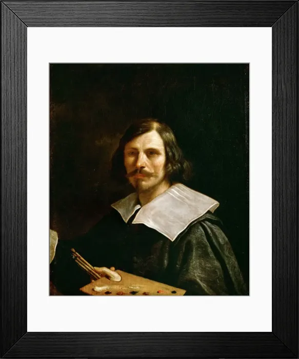 Framed Print : Self-portrait with Palette, Between 1630 and 1640 Framed Print : Self-portrait with Palette, Between 1630 and 1640