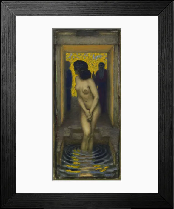 Framed Print : Susanna at her Bath, c. 1913 Framed Print : Susanna at her Bath, c. 1913