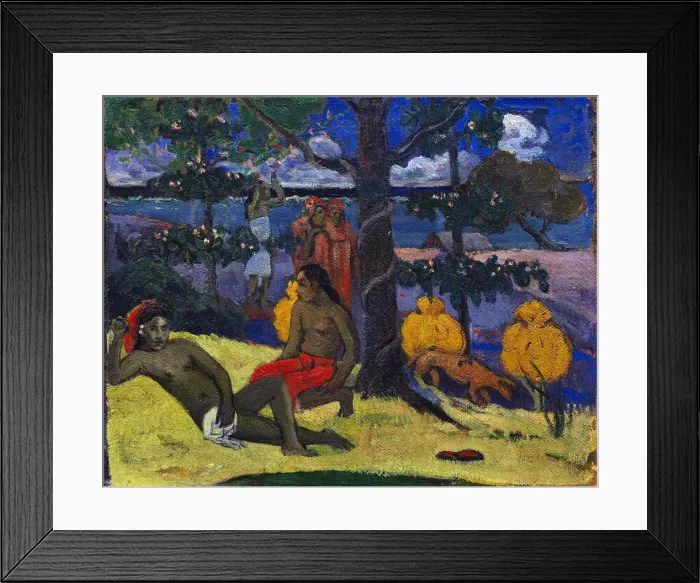 Framed Print : Te arii vahine II (The Woman with Mangos II), 1896 Framed Print : Te arii vahine II (The Woman with Mangos II), 1896