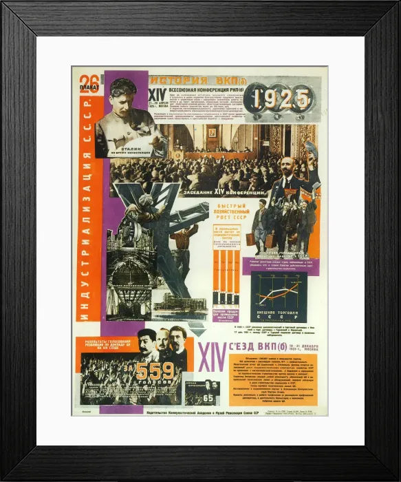 Framed Print : The 14th Congress of the All-Union Communist Party, 1925