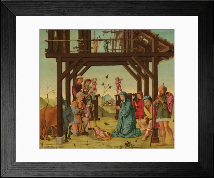 Framed Print : The Adoration of the Shepherds, ca 1485 Framed Print : The Adoration of the Shepherds, ca 1485