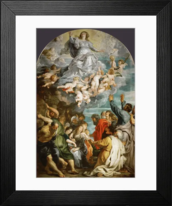 Framed Print : The Assumption of the Blessed Virgin Mary, ca 1611
