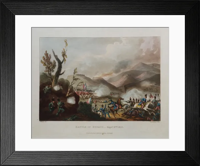 Framed Print : The Battle of Bucaco on September 27, 1810, 1815 Framed Print : The Battle of Bucaco on September 27, 1810, 1815
