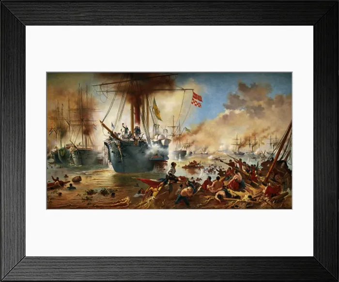 Framed Print : The Battle of the Riachuelo, 1882-1883 Framed Print : The Battle of the Riachuelo, 1882-1883