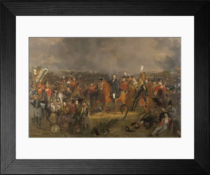 Framed Print : The Battle of Waterloo, 1824 Framed Print : The Battle of Waterloo, 1824