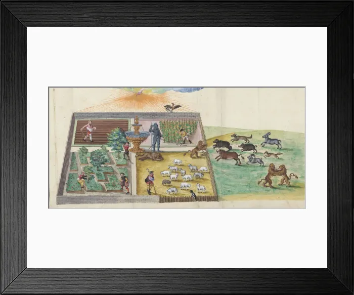 Framed Print : The breaking of the wild Lutheran beasts into the vineyard of the Lord. From Thesaurus picturarum Framed Print : The breaking of the wild Lutheran beasts into the vineyard of the Lord. From Thesaurus picturarum