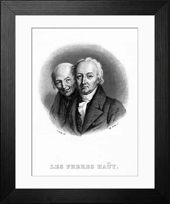 Framed Print : The Brothers Rene-Just Haüy (1743-1822) and Valentin Haüy (1745-1822) Framed Print : The Brothers Rene-Just Haüy (1743-1822) and Valentin Haüy (1745-1822)