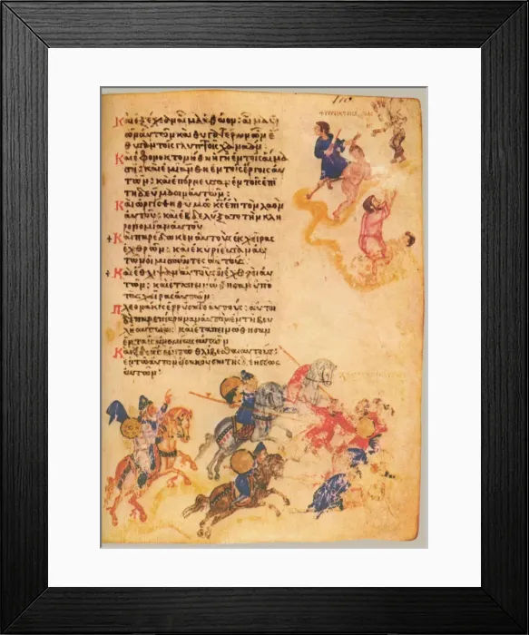 Framed Print : The Chludov Psalter. Psalm 105, ca 850 Framed Print : The Chludov Psalter. Psalm 105, ca 850
