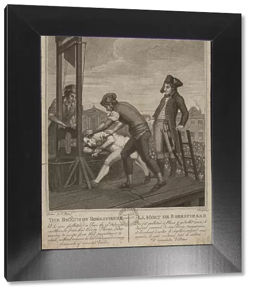 The execution of Robespierre on 28 July 1794, 1794