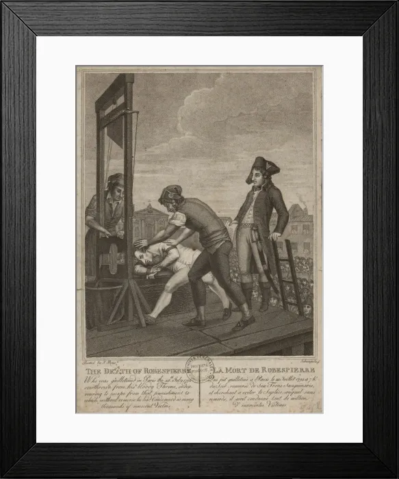 Framed Print : The execution of Robespierre on 28 July 1794, 1794 Framed Print : The execution of Robespierre on 28 July 1794, 1794