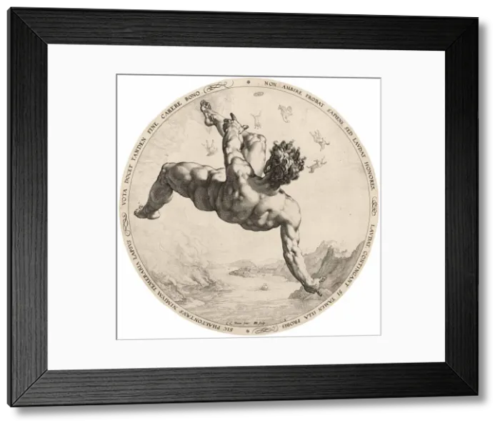 Framed Print : The fall of Phaeton, 1588 Framed Print : The fall of Phaeton, 1588