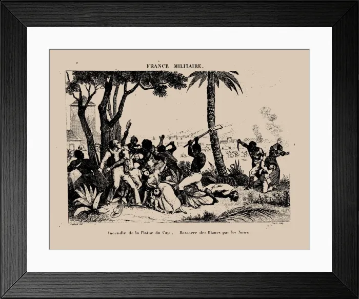 Framed Print : The Haitian Revolution. Slave rebellion on the night of 21 August 1791, 1833 Framed Print : The Haitian Revolution. Slave rebellion on the night of 21 August 1791, 1833