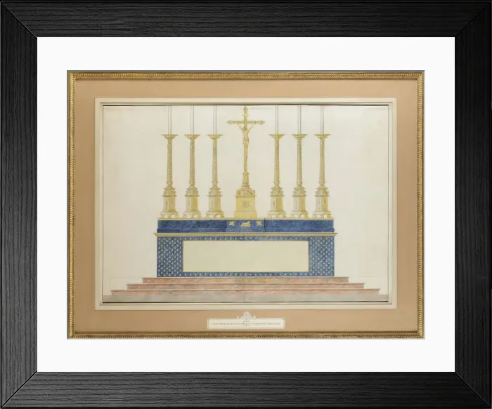 Framed Print : The high altar for the marriage of Napoleon I and Marie-Louise of Austria, ca 1805-1809 Framed Print : The high altar for the marriage of Napoleon I and Marie-Louise of Austria, ca 1805-1809