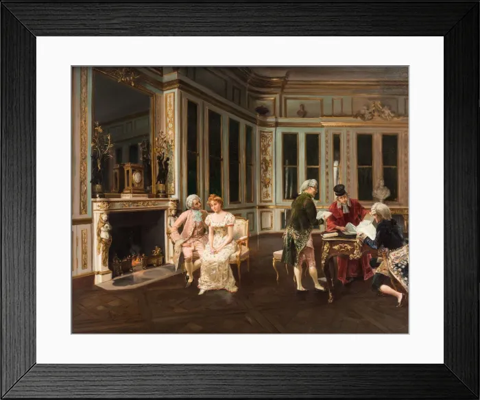 Framed Print : The Marriage Contract Framed Print : The Marriage Contract